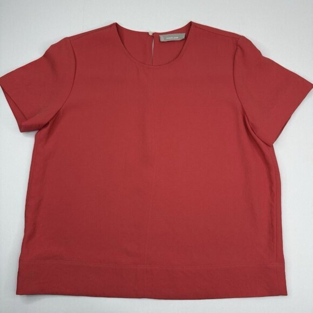 Everlane Women's‎ Pink Japanese GoWeave Swing Tee Short Sleeve Blouse Size 4 - Picture 5 of 12